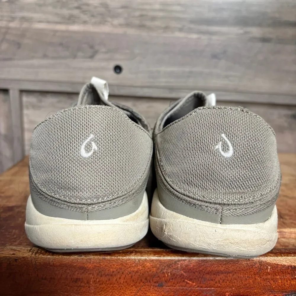 OluKai Moku Pae men's sz 11 preworn gray shoes valsole inserts